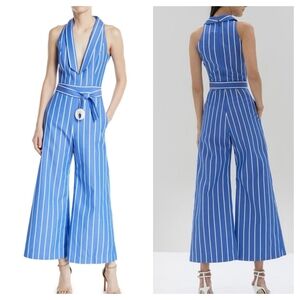 Alexis Eckhart striped sleeveless wide-leg jumpsuit Medium Nautical Coastal